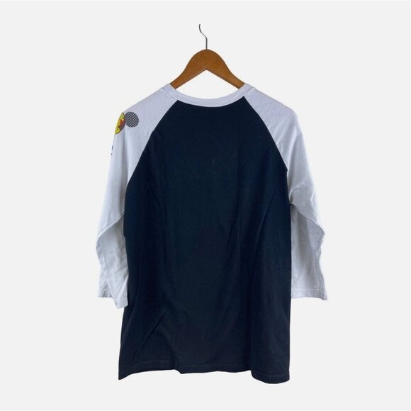 Disney Parks Mickey Mouse Retro 80/ 90s Style Graphic 3/4 Sleeve Shirt Adult - Picture 2 of 3